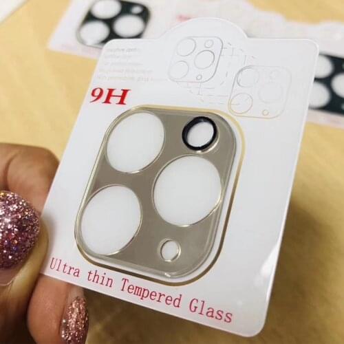 50pcs 3D Full Covered Camera Lens Tempered Glass For iPhone 11 Pro Max 3D Colorful Camera Lens For iPhone 12 pro max/12 mini