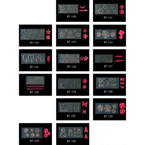 1PC Nail Art Acrylic Mold Acrylic powder mold nail art RT110-RT126