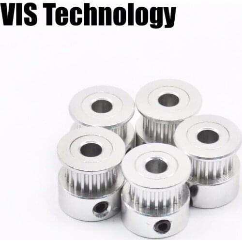 1pcs GT2 20teeth Timing Pulley 2GT 20teeth Pulley bore 5/6/6.35/8mm for 6mm width belt for Reprap 3D Printer