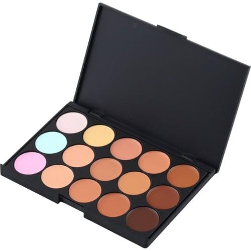 15 Color Professional Facial Concealer Camouflage Contour Palette Salon Face Corrector Cosmetic Beauty Makeup Tools Palette