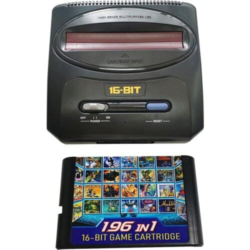 16-Bit Mini Sega Genesis TV Video Game Console With Classic 196 in 1 game console