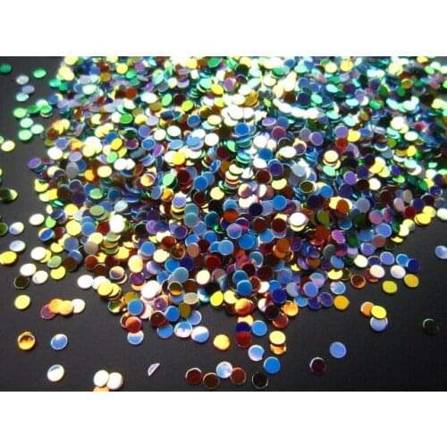 2mm Colorful Shinning colors Glitter Mix Dot shapes amazing sparkles for Nail Decorations Nail Art and DIY supplies