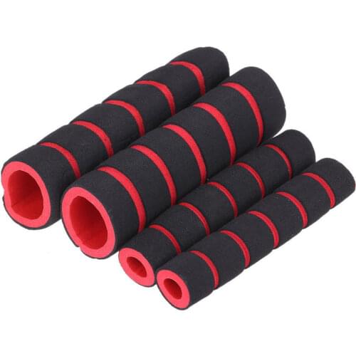 4 in 1 Motorcycle Universal Foam Nonslip Handlebar Hand Grips Cover Set Gloves