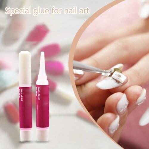 5Pcs/Set 2g Professional Nail Glues for Acrylic False Nails Tips Repair Extension Decorate Rhinestones Adhesive