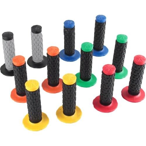 6 Colors Rubber Handlebar Grip Handle Bar Grips For 1-1/8 Handle Bar Motorcycle Dirt Bike Pit Bike