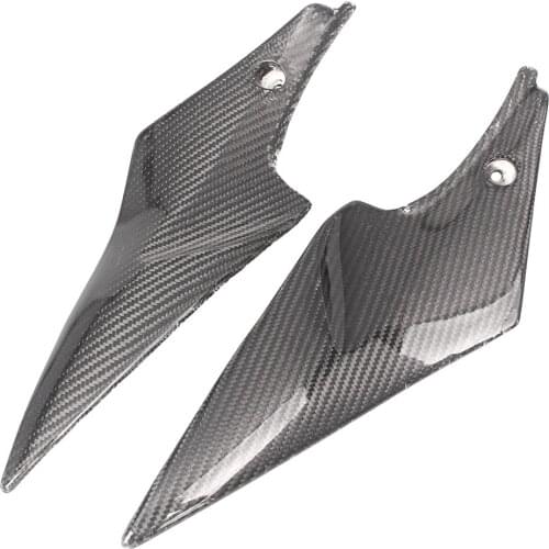 K6 GSXR 600 750 Tank Side Cover Panels Fairing for Suzuki GSXR600 GSXR750 2006 2007 Black Carbon Fiber Motorcycle Accessories