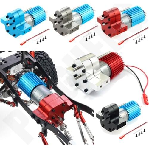 Metal Transmission Gearbox 370 Motor is Suitable for MN 1:12 D90 D91/WPL B14 B24 C14 C24 1:16 RC Car General Upgrade Accessories