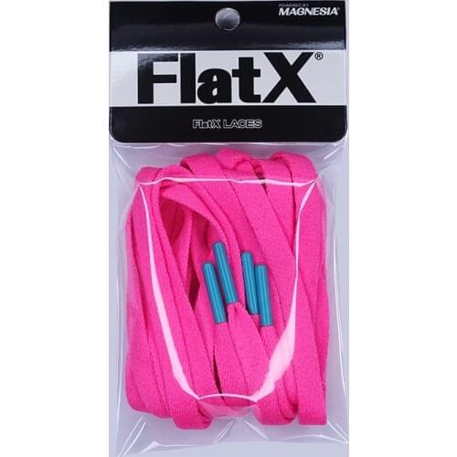 FlatX 8mm Hot Pink/ Aqua Color Metal Tips Shoelaces High Quality Professional Sneaker Laces Shoelace Lacet