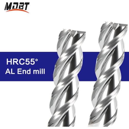 3 Flute Carbide Milling Cutter Tungsten HRC55 End Mill CNC Tool 1mm- 20mm For Aluminum Acrylic Wood Copper Plastic