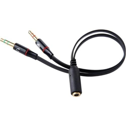 Mini 3.5mm Stereo Audio Cable 1 Male To 2 Female Headset Mic Y Splitter Cable Adapter to PC For Android iphone samsung