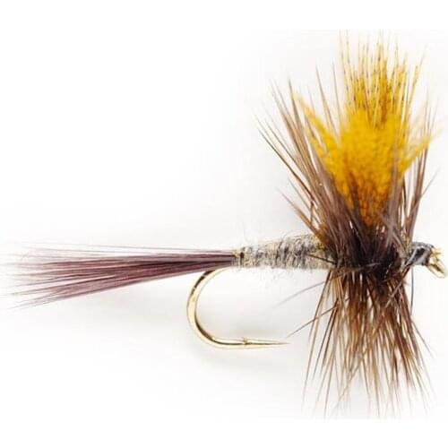 6pcs Aventik Dark Hendrickson Dry Trout Fly Flies Various Size Flies Fish Flies