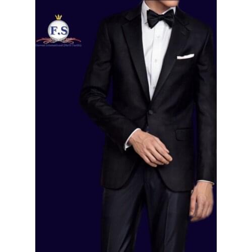 Made to measure super 130s pure wool SOLID 2pc formal occassion mens suits half canvassed