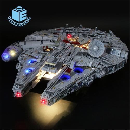 MTELE Brand LED Light Up Kit For 75192 Star war Ultimate Millennium Blocks Falcon Compatile With 05132 (Model NOT Included)