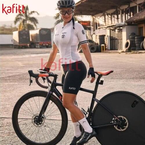 Calfettes Latest Style Professional Womens Triathlon Outdoor Sportswear Short-sleeved Tight-fitting Cycling Suit Cycling Suit