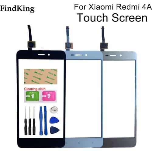 For Xiaomi Redmi 4A Touch Screen Front Glass For Redmi 4 A Panel Digitizer Replacement Parts Sensor Tools Adhesive