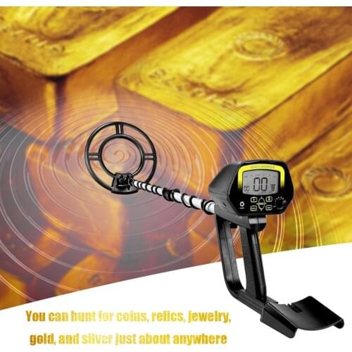 Portable Meatal Gold Detectors LCD Display High Sensitivity Treasure Hunter Underground Metal Detector