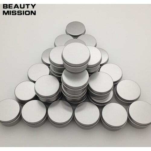 20g X 100 empty skin care cream aluminum containers, empty ointments metal tin , silver cream aluminum jar bottles, cream cans