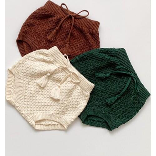 Shorts New 2021 Spring Children Pants Kids Boys Girls Knitted Shorts Pants Spring Girl Knit Pants Clothing