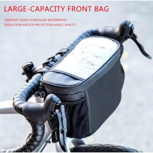 Bike Handlebar Bag Large Capacity Waterproof Water Front Bike Dry Pack Storage Bag For Road Bike Mtb Mountain Bike