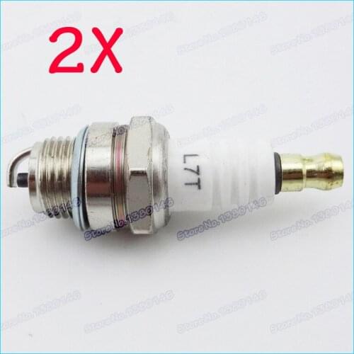 2pcs/pack L7T Ignition Spark Plug For 47cc 49cc 2 STROKE MINI Moto Chainsaw POCKET Parts Bike ATV Quad Dirt Bike Minimoto