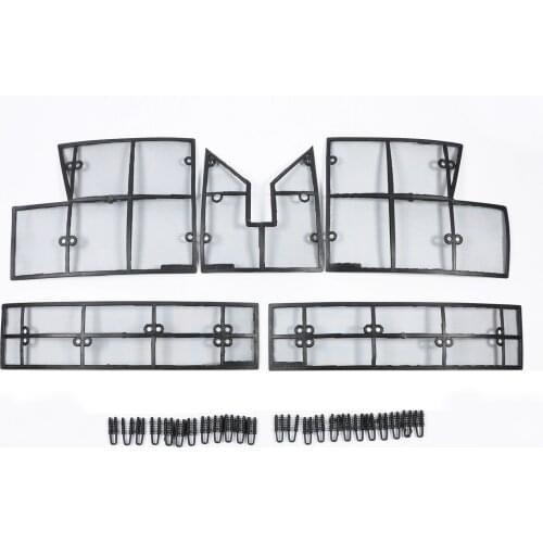 Wtfs Stainless Steel ABS Insect Grille Mesh Grill Inserts Insect Net Insect-Proof Net for Toyota Highlander Deluxe 2015 [QP1151]