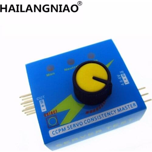 10pcs/lot Servo Tester Gear Test CCPM Consistency Master Checker 3CH 4.8-6V with Indicator Light