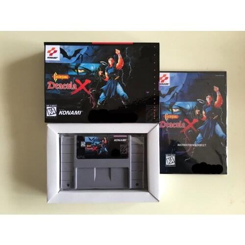 16Bit Games ** Castlevania Dracula X ( USA Version!! Box+Manual+Cartridge!! )