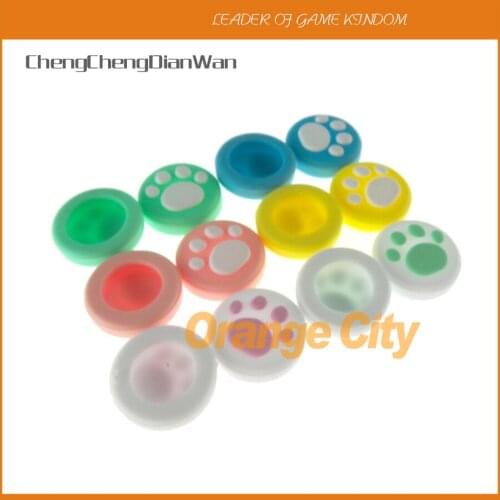 2pcs For Nintendo Switch NS Lite Lovely Cat Paw Claw Thumb Stick Grip Cap Joystick Cover Controller Gamepad Thumbstick Case