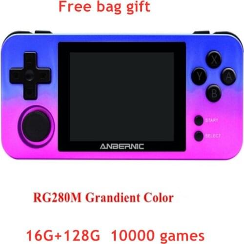 ANBERNIC 2.8'' Retro game Console RG280m Video Game Player 16G+32G Open System Handheld gaming consoles PS1 Gaming Players Gifts