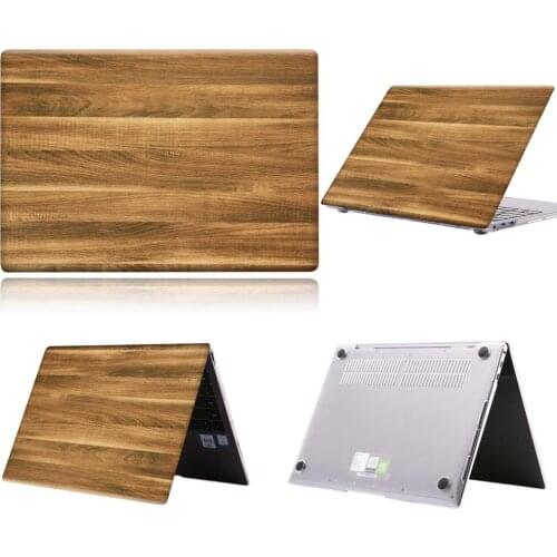 Brown Wood Board PVC Hard Laptop Case For Huawei MateBook 13/13 AMD Ryzen/14/D14/D15/X 2020/X Pro/Pro 16.1/Honor MagicBook 14/15