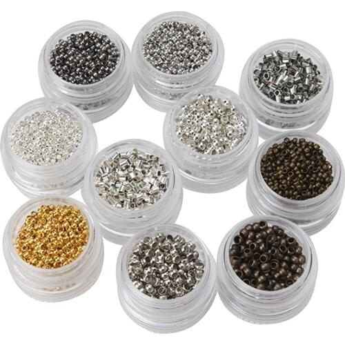 5g/bag 2/3mm Colorful Metal Beads Positioning Beads Clip Beads Crimp End Bead Jewelry Making Accessories EY1702