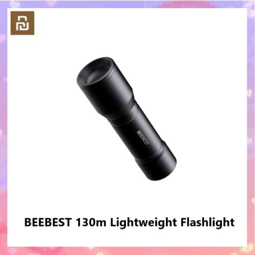 Xiaomi BEEBEST Flashlight 130m Lightweight EDC Flashlight Waterproof SOS Portable Mini Torch Work With AAA Batteries