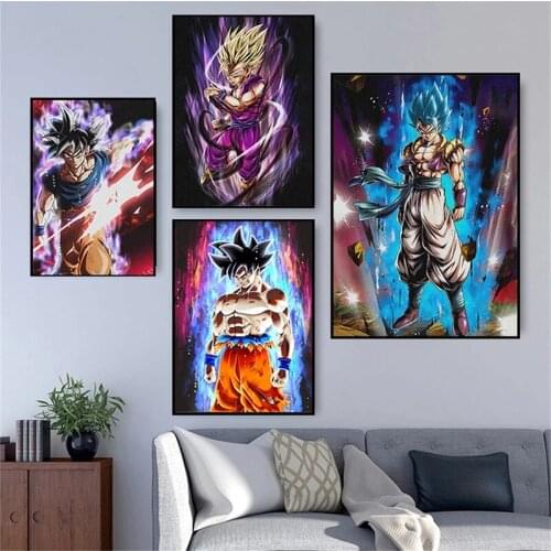 Japanese Anime Canvas Painting Classic Cartoon Character Painting Posters and Prints Print Art Mural Pictures Home Wall Decor