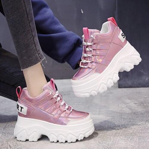 Chunky Sneakers Women 2021 Fashion Platform Shoes Basket Femme Vulcanize Shoes Womens Casual Krassovki Female Trainers Dad Shoes