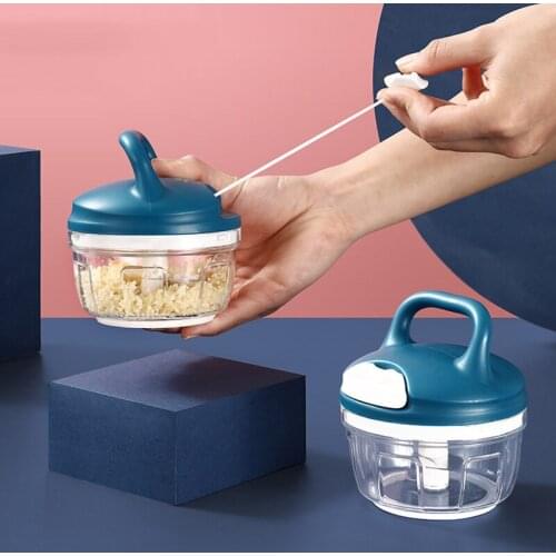 Kitchen Meat Vegetable Grinter Cutter Hand-pulled Garlic Dumpling Stuffing Chopper Mincer Household Food Shredder Mashed Crusher