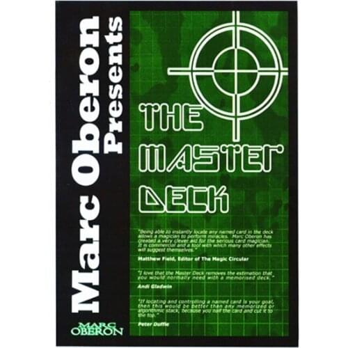 Master Deck by Marc Oberon Card Magic Tricks,Gimmick,Stage Magic,Mnetalism,Close up Magia,Accessories,Comedy