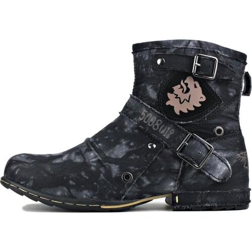 2021 OTTO ZONE New England Western Boots cotton material Mens Motorcycle Boots Ankle Boots Mens Casual Boots 5008-1-X