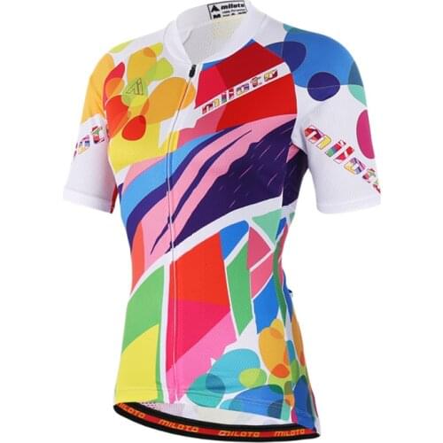 MILOTO 2020 New Women Pro Cycling Clothing Summer Polyester Bicycle Sportswear MTB Bike Clothing Maillot Ciclismo Jersey