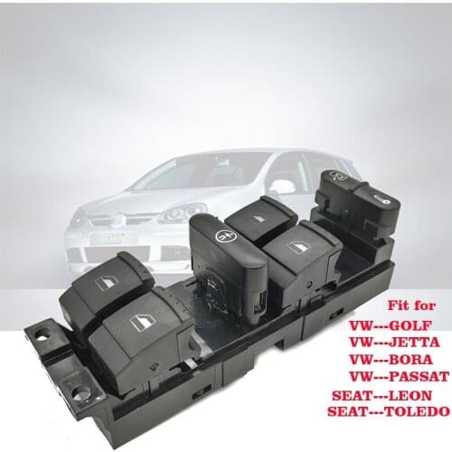New For Volkswagen Golf Bora Passat B5 Seat Leon Toledo 1999-2006 Window Master Switch Button Console 1J4959857B 1J4959857A