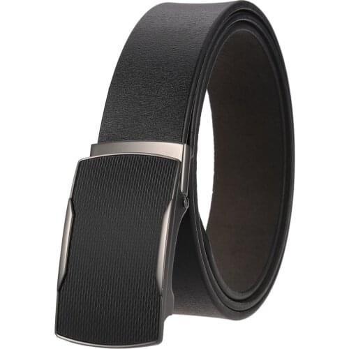 New Mens Leisure Business Belt Toothless Automatic Buckle Belt Men Belts for High Quality Designer Belts LY136-222720-1