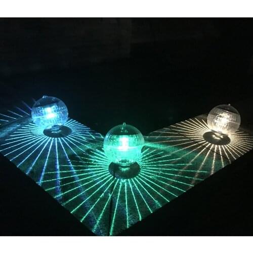 Underwater Light Swimming Pool Led Light Waterproof 7 Color RGB Changing LED Floating Lights Solar Powered Fishing Pond Light