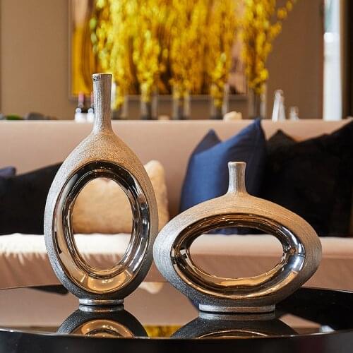 MODERN MINIMALIST CREATIVE CERAMIC VASES ORNAMENTS EUROPEAN - STYLE HOME LIVING ROOM CRAFTS TV CABINET WINE CABINET DECORATIONS