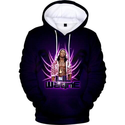 Lil Wayne 3D Hoodie Men Women Rapper Dwayne Michael Carter Jr Hoodies Sports Pullover Hip Hop Sweatshirts Fashion Casual Tops