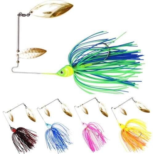 YUCONG 1pcs Spinner Bass Bait 17g Metal Lure Hard Fishing Lure Spinner Spoon Spinnerbait Pike Swivel Fish Tackle Wobbler Pesca