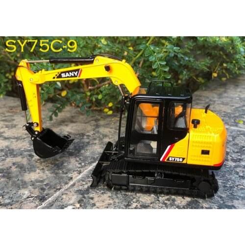 1/35 Scale SANY SY75C-9 Compact Excavator Diecast model Gift Collection Toy