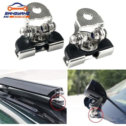 1PC Car Engine Hood Work Light Metal Bracket Holder Universal Offroad SUV Engine Cover Car Led Work Light Bar Mounting Clamp