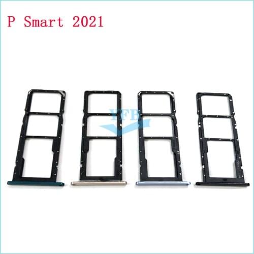 10pcs Sim Tray Holder For Huawei Y7A P Smart 2021 / Y9A SIM Card Tray Slot Holder Adapter Socket