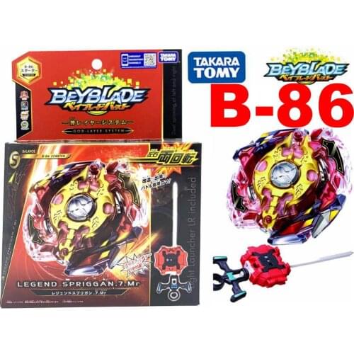 2020 Free Shipping TAKARA TOMY BEYBLADE BURST B-86 Legend Spriggan 7. MR+LAUNCHER LR SPIN