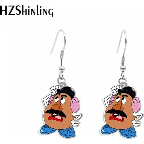 2021 toy story Cartoon Acrylic Hook Earrings Dangle Drop Earrings resin Epoxy Fashion Jewelry