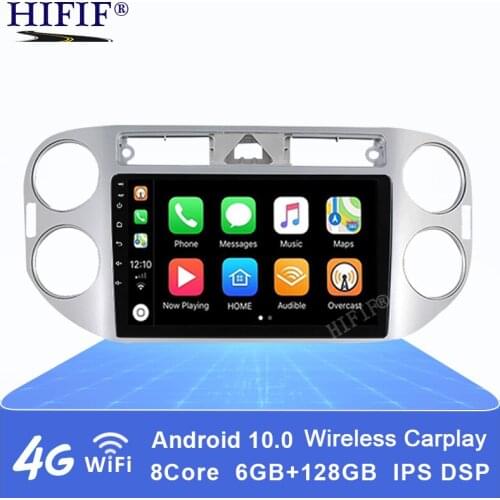 4G 8 core Car Radio Multimedia Video Player For VW Tiguan 2010 2011 2012 2013 2014 2015 2016 Android 10 GPS navigation unit